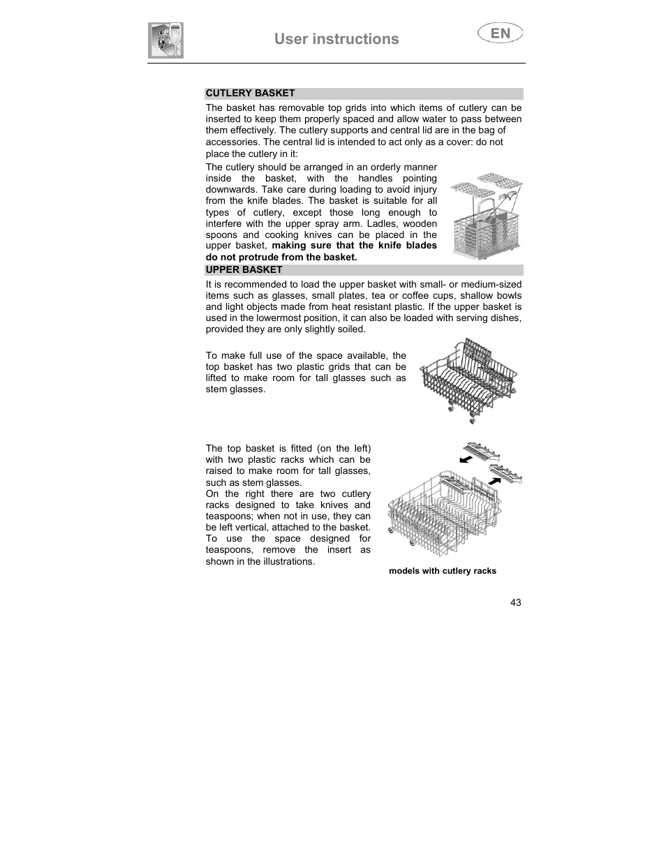 User instructions | Smeg CA01-3 User Manual | Page 26 / 34