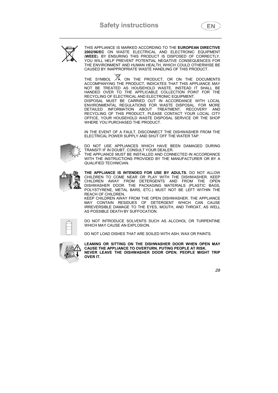 Safety instructions | Smeg STX1-5 User Manual | Page 17 / 39