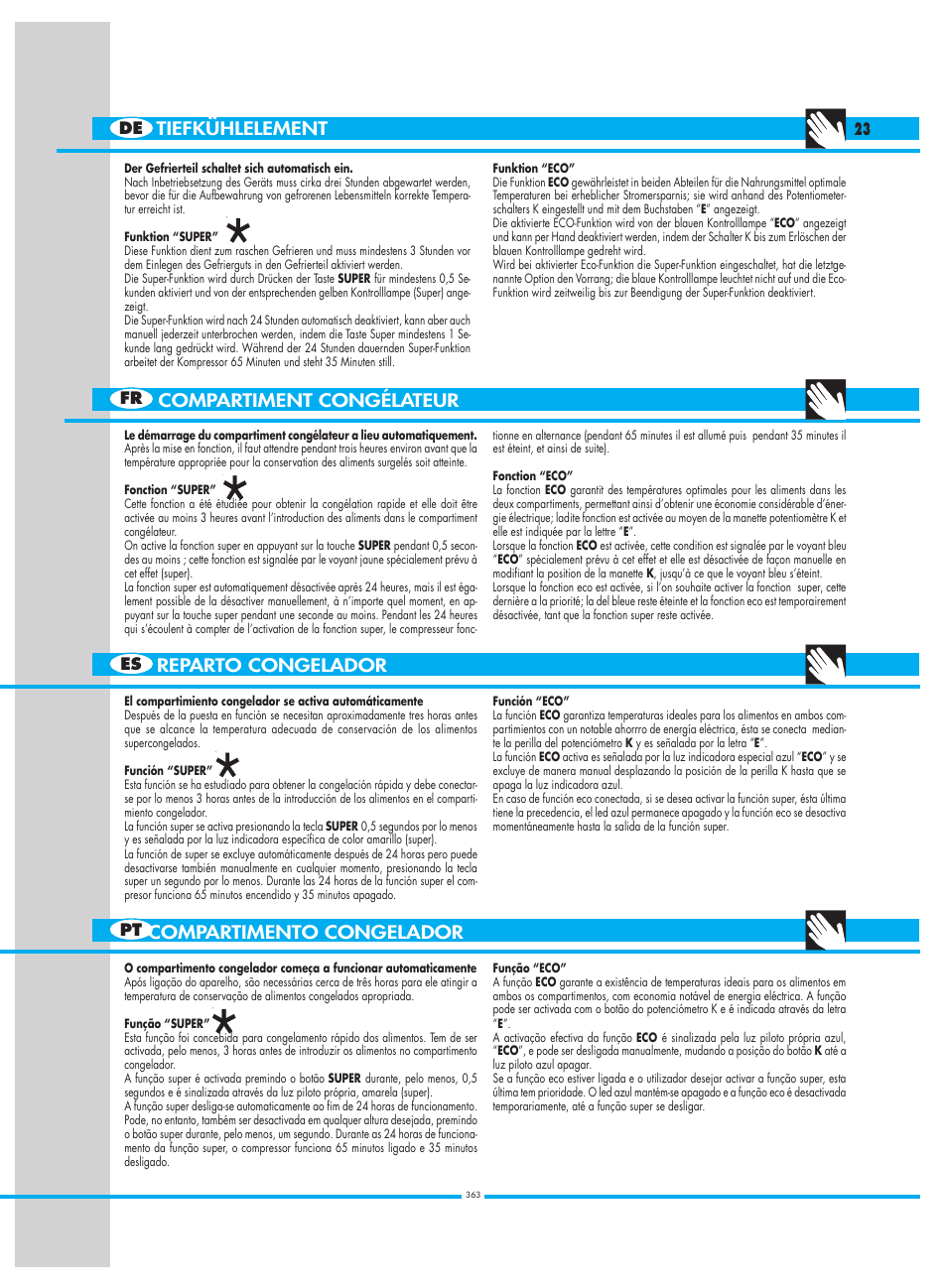 Smeg CW350RX1 User Manual | Page 23 / 34