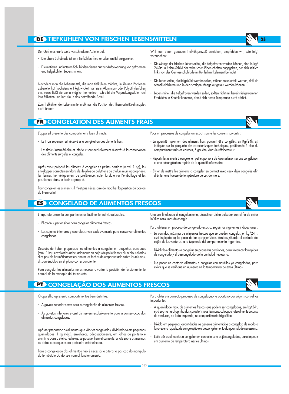 Smeg CW350RX1 User Manual | Page 25 / 34