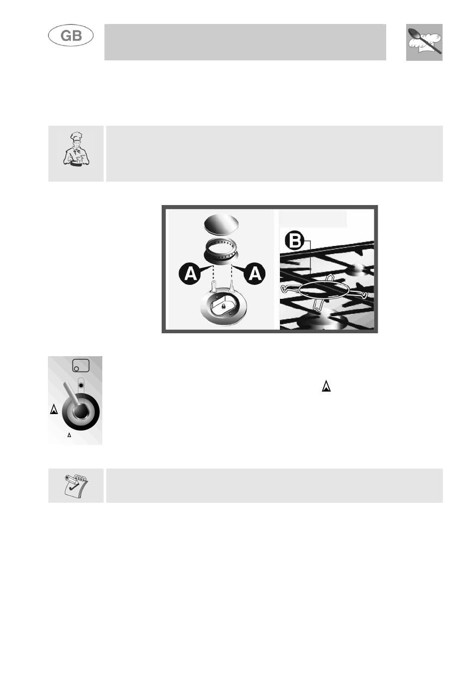 Instructions for the user, Use of the cooking hob | Smeg A41A User Manual | Page 18 / 31
