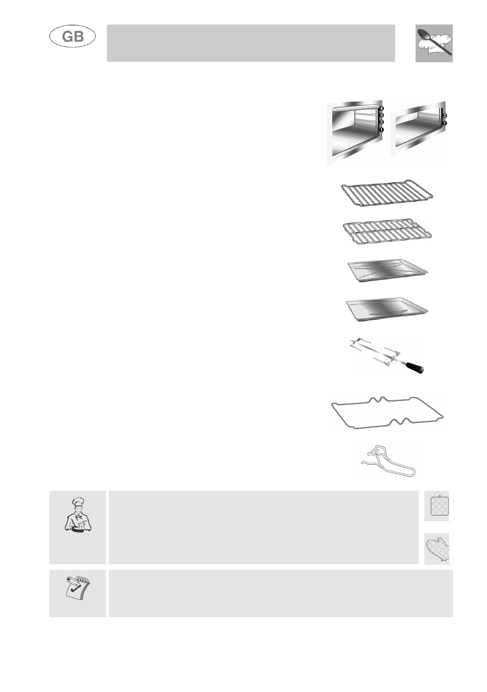 Instructions for the user, Available accessories | Smeg A41A User Manual | Page 20 / 31