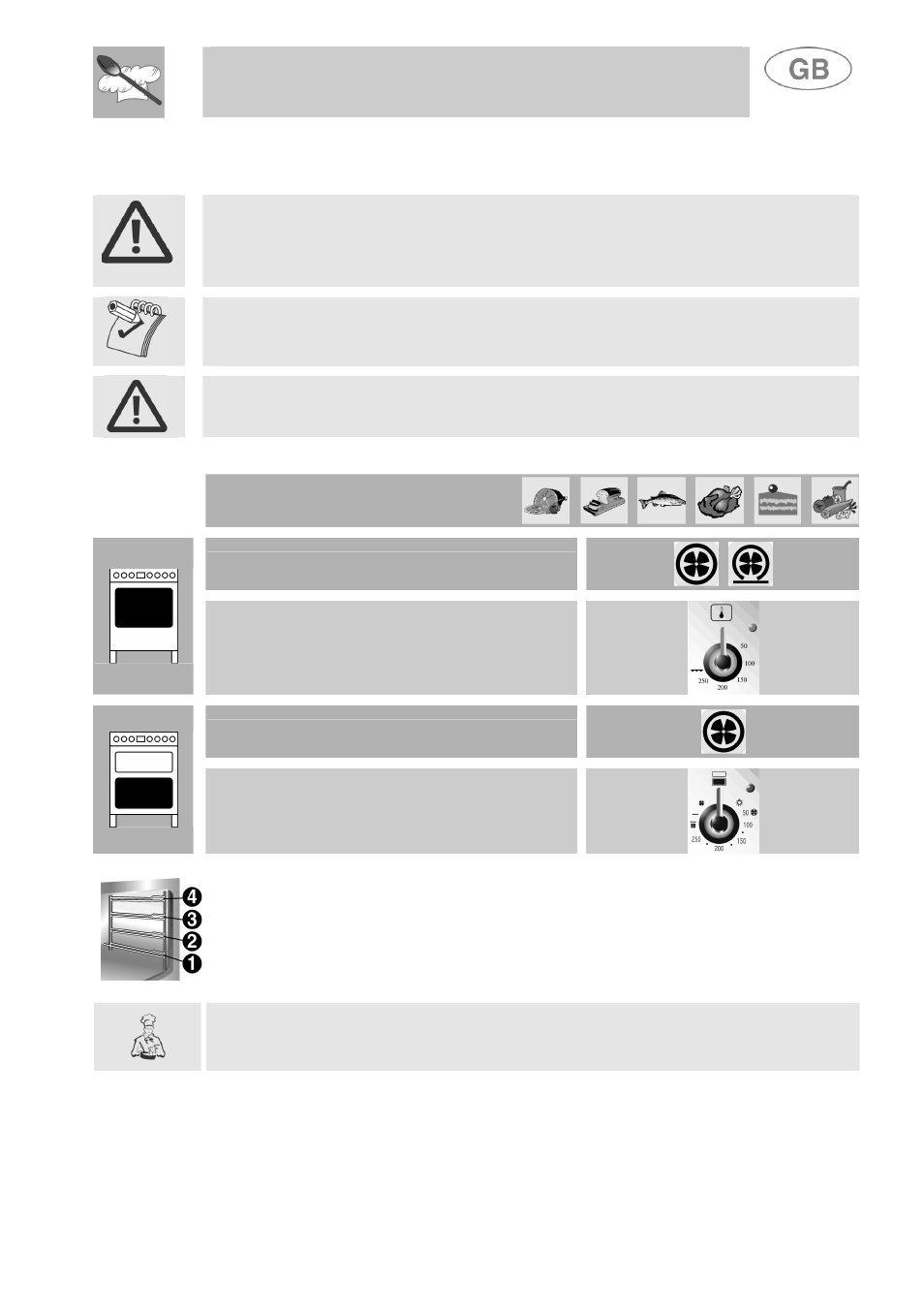 Instructions for the user, Cooking hints | Smeg A41A User Manual | Page 21 / 31