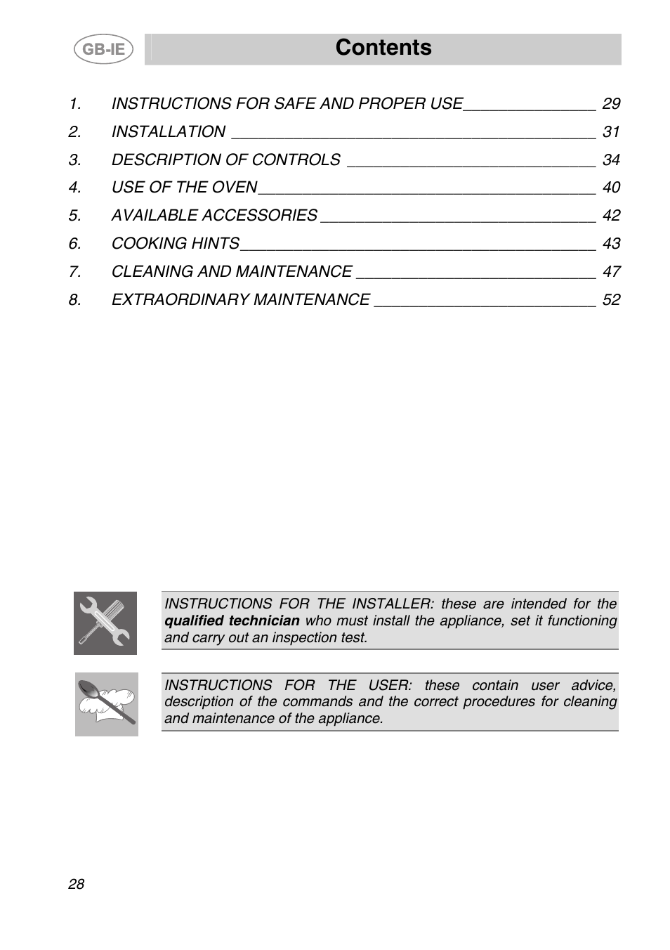 Smeg SC170 User Manual | 25 pages