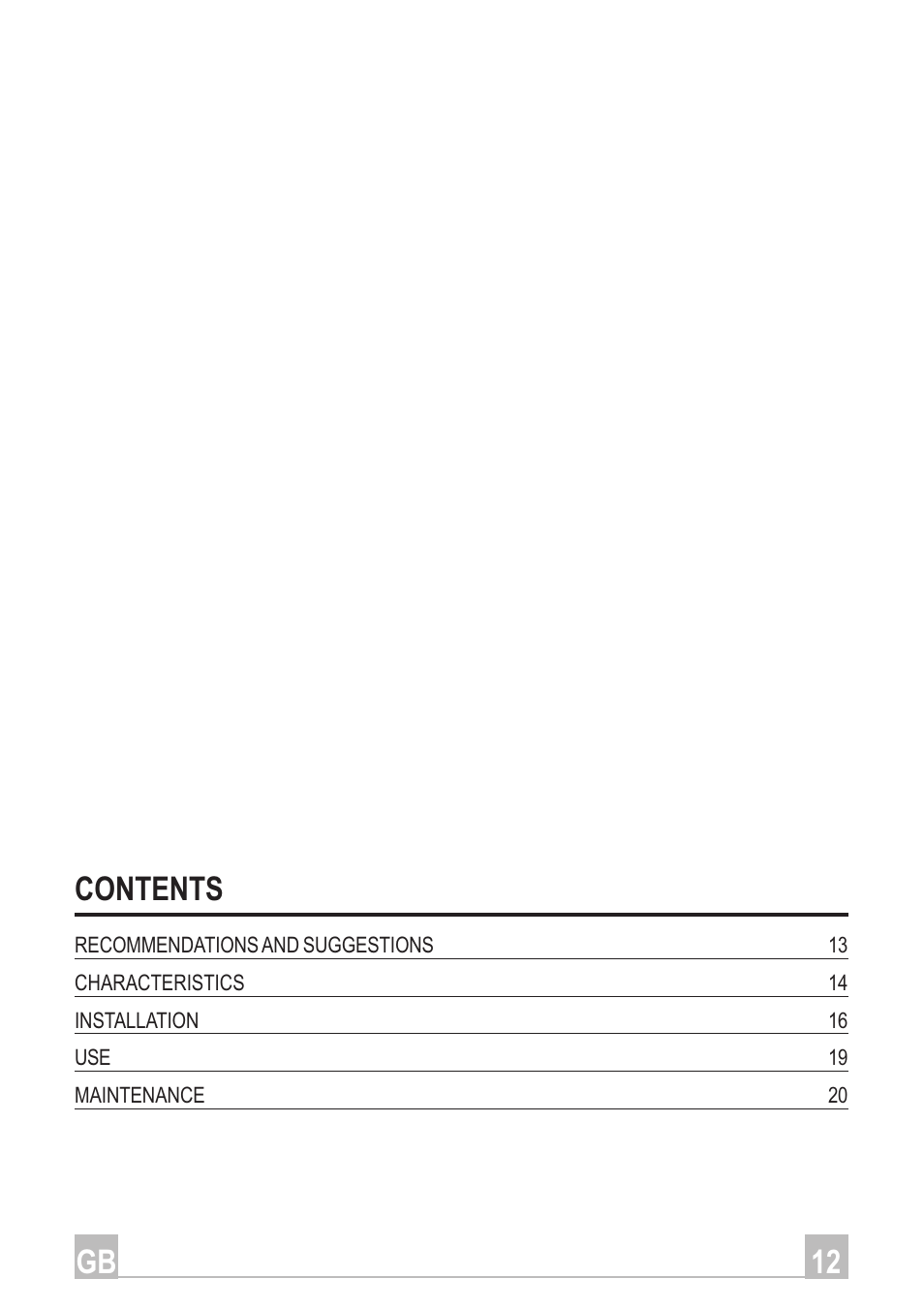 12 gb contents | Smeg Arco Isola Plus KSEIV96X User Manual | Page 2 / 12