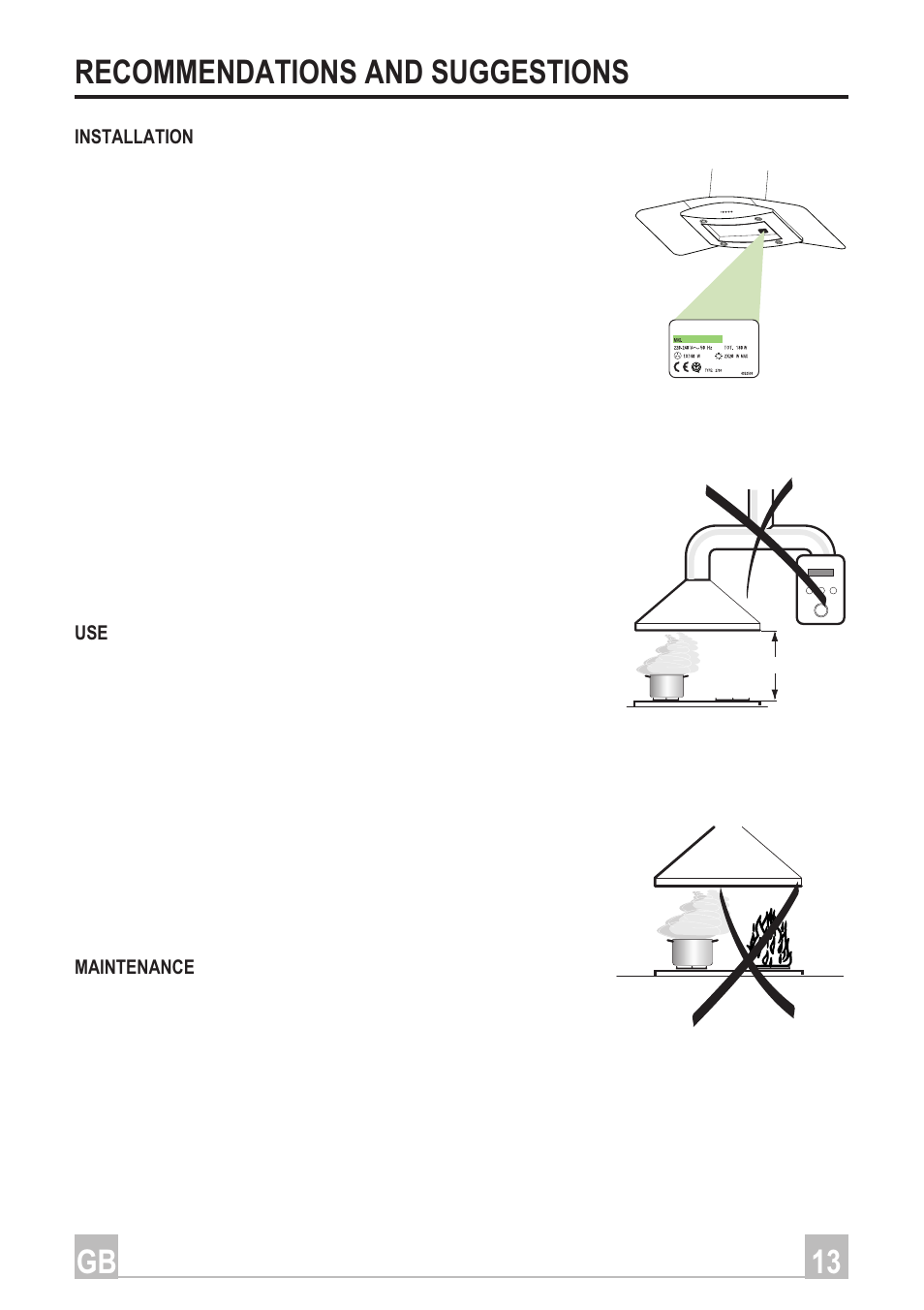 13 gb recommendations and suggestions | Smeg Arco Isola Plus KSEIV96X User Manual | Page 3 / 12