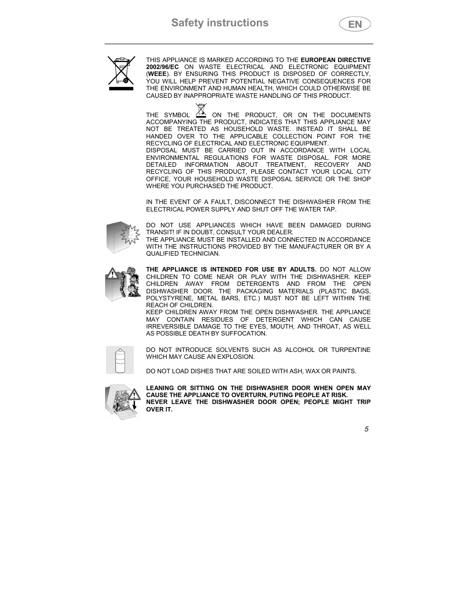 Safety instructions | Smeg PLTW640X7 User Manual | Page 4 / 33