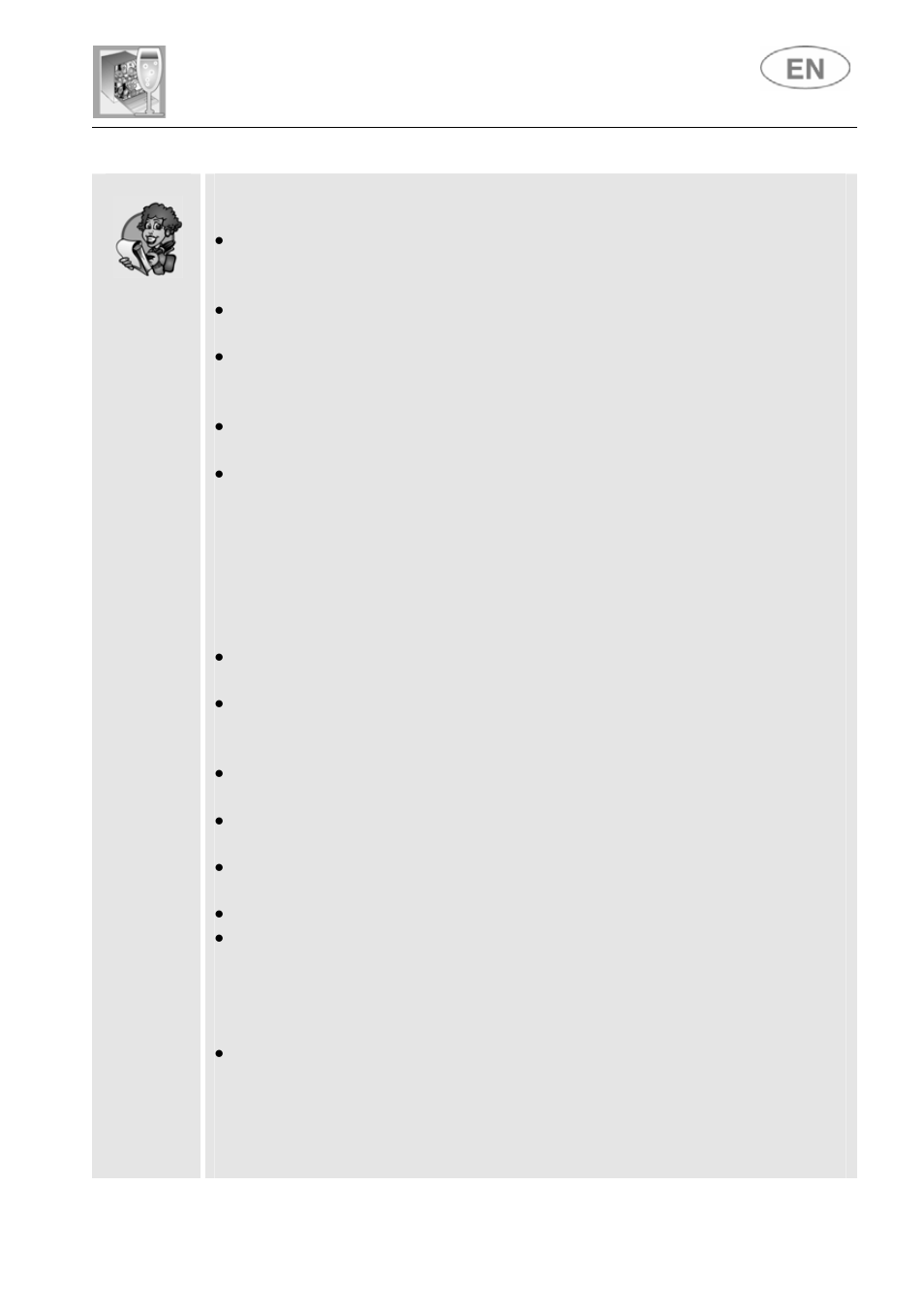 User instructions | Smeg LSA643BPQ User Manual | Page 24 / 36