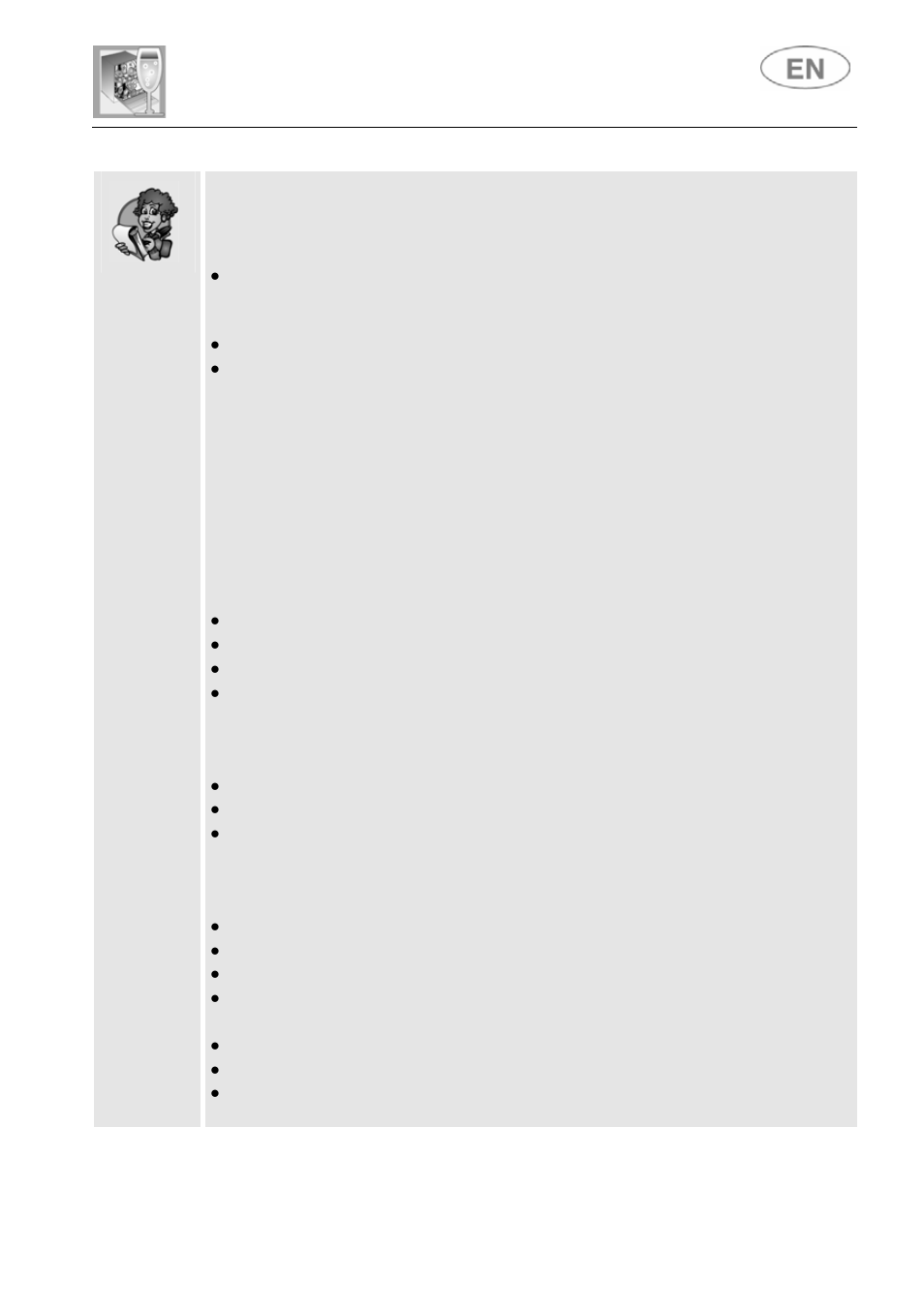 User instructions | Smeg LSA643BPQ User Manual | Page 32 / 36