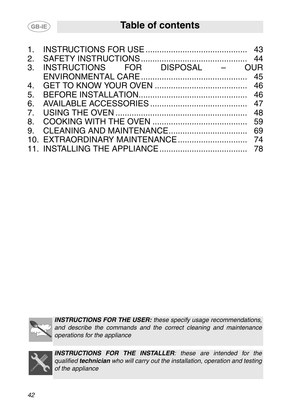Smeg SC112-2 User Manual | 39 pages
