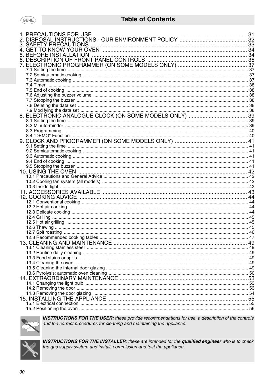 Smeg FP132X User Manual | 27 pages