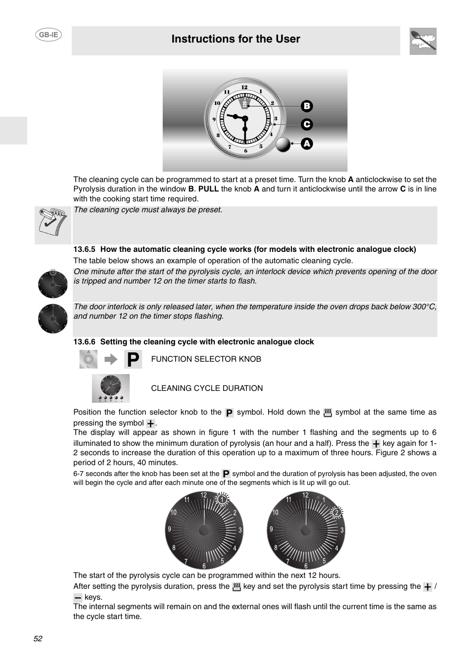 Instructions for the user | Smeg FP132X User Manual | Page 23 / 27