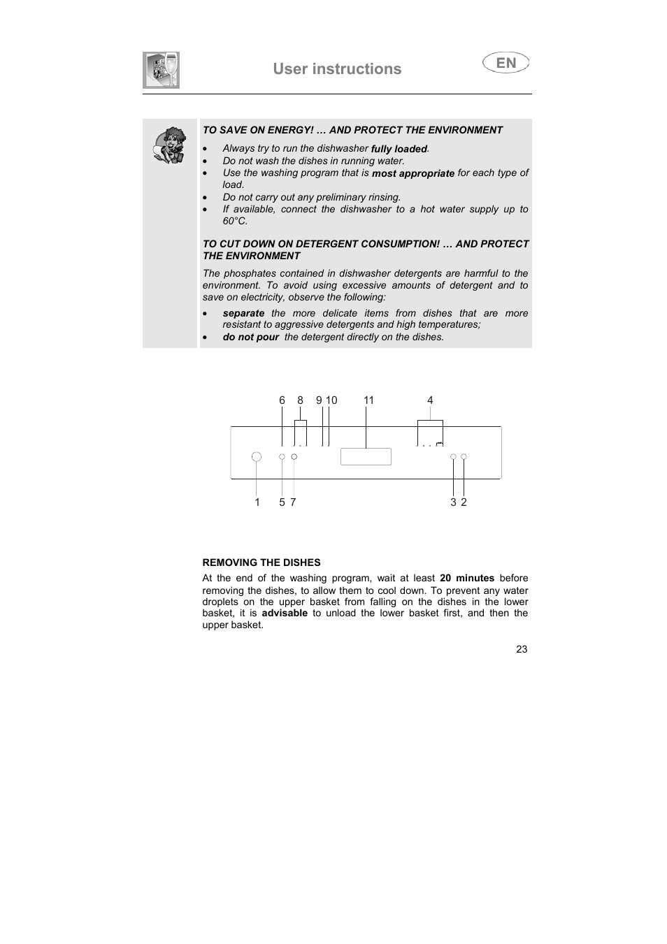 User instructions | Smeg LS6147XH7 User Manual | Page 10 / 39