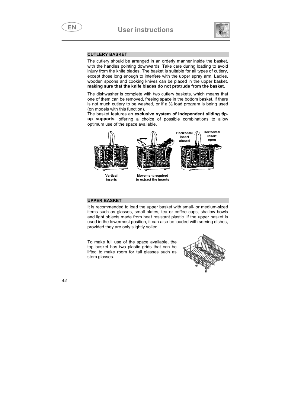 User instructions | Smeg LS6147XH7 User Manual | Page 32 / 39