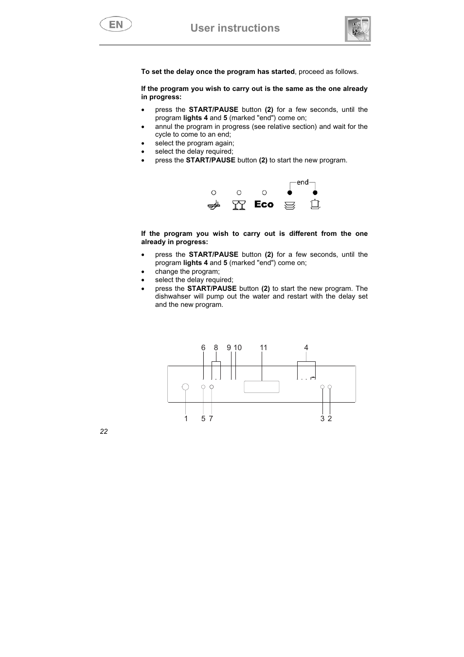 User instructions | Smeg LS6147XH7 User Manual | Page 9 / 39
