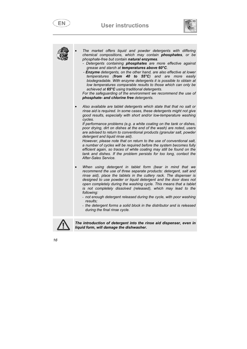 User instructions | Smeg PL60XME User Manual | Page 15 / 26