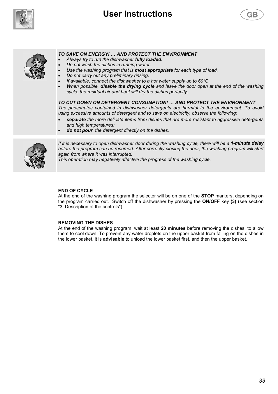User instructions | Smeg CA01-1 User Manual | Page 10 / 25