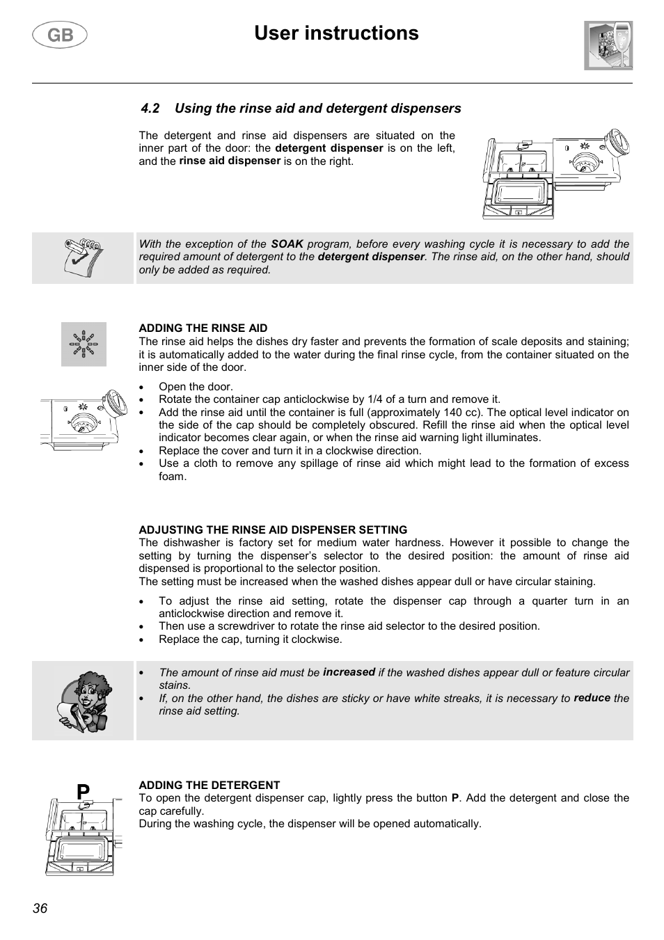 User instructions | Smeg CA01-1 User Manual | Page 13 / 25