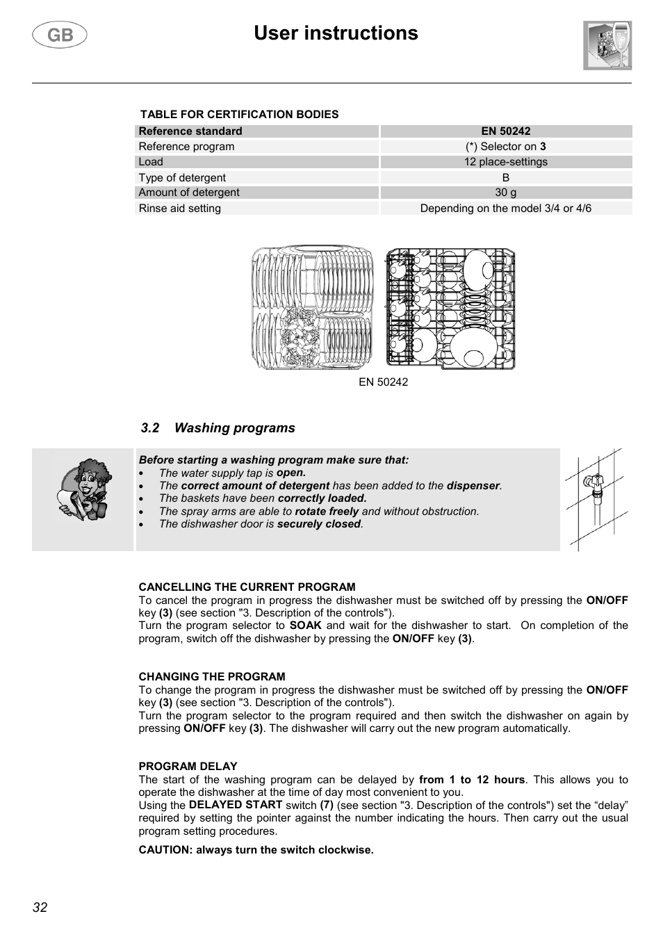 User instructions | Smeg CA01-1 User Manual | Page 9 / 25