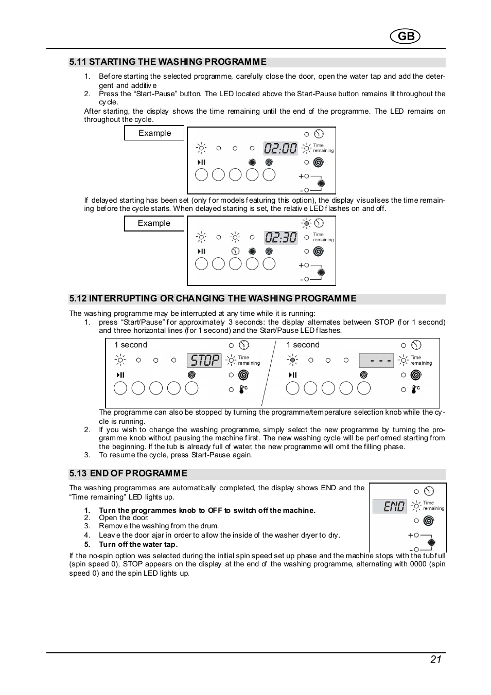 Smeg Integrated Washer WDI16BA User Manual | Page 21 / 31