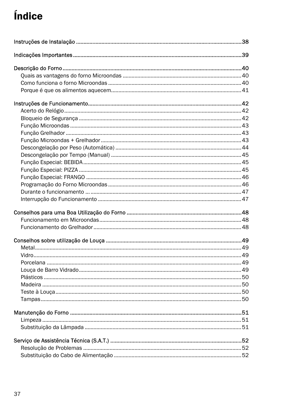 Índice | Smeg FME20EX1 User Manual | Page 111 / 155