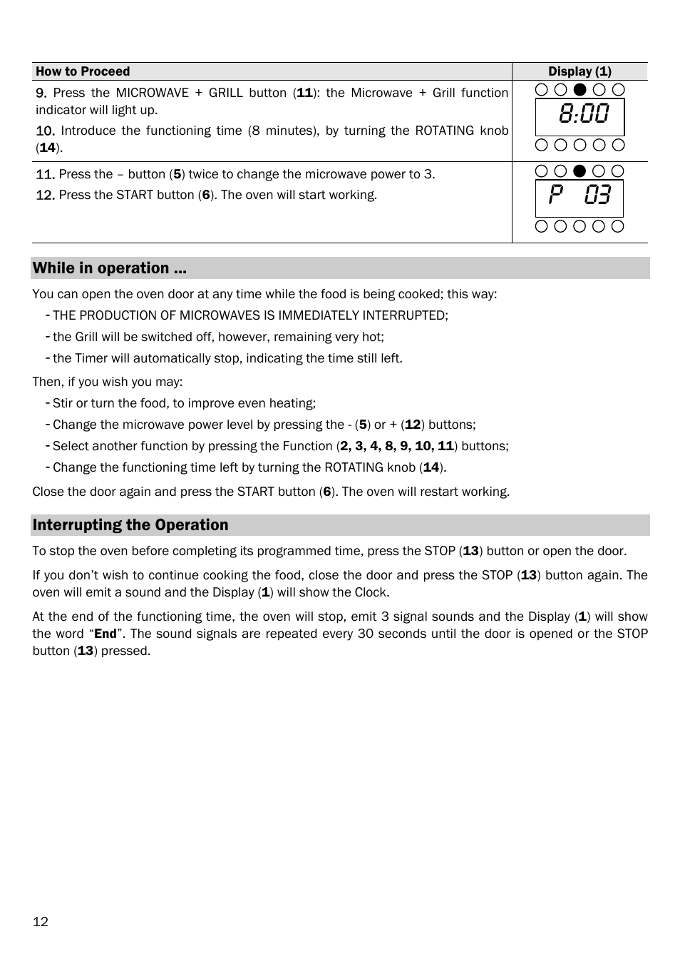 P 03 | Smeg FME20EX1 User Manual | Page 16 / 155