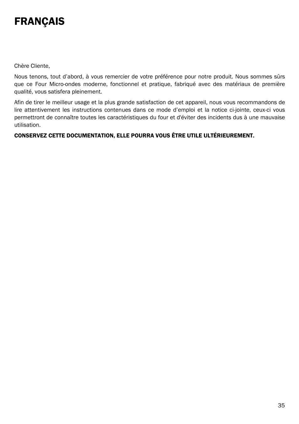 Français | Smeg FME20EX1 User Manual | Page 39 / 155