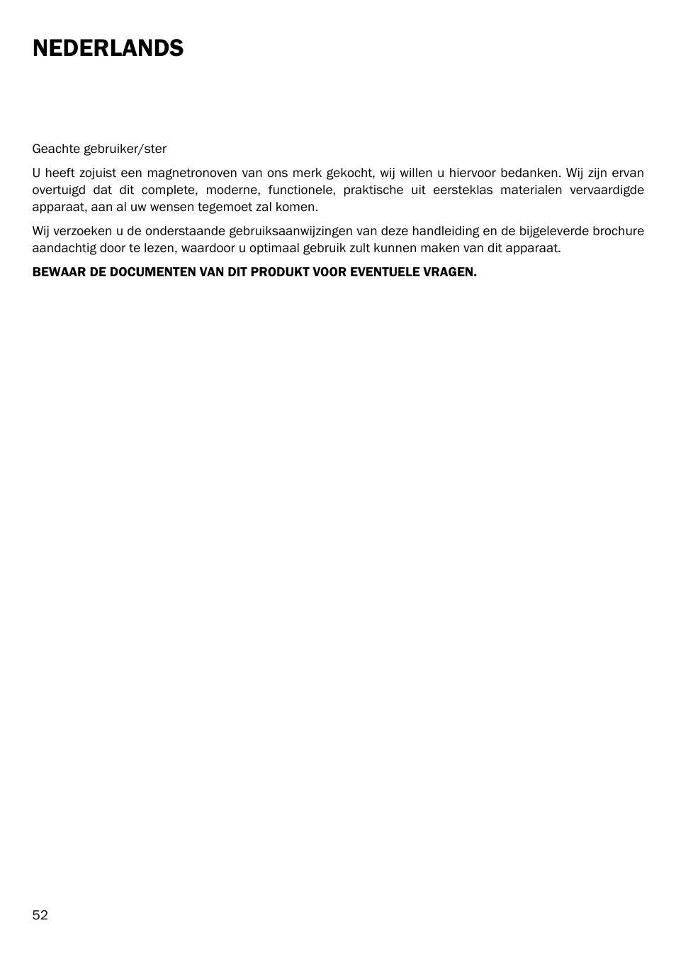 Nederlands | Smeg FME20EX1 User Manual | Page 56 / 155