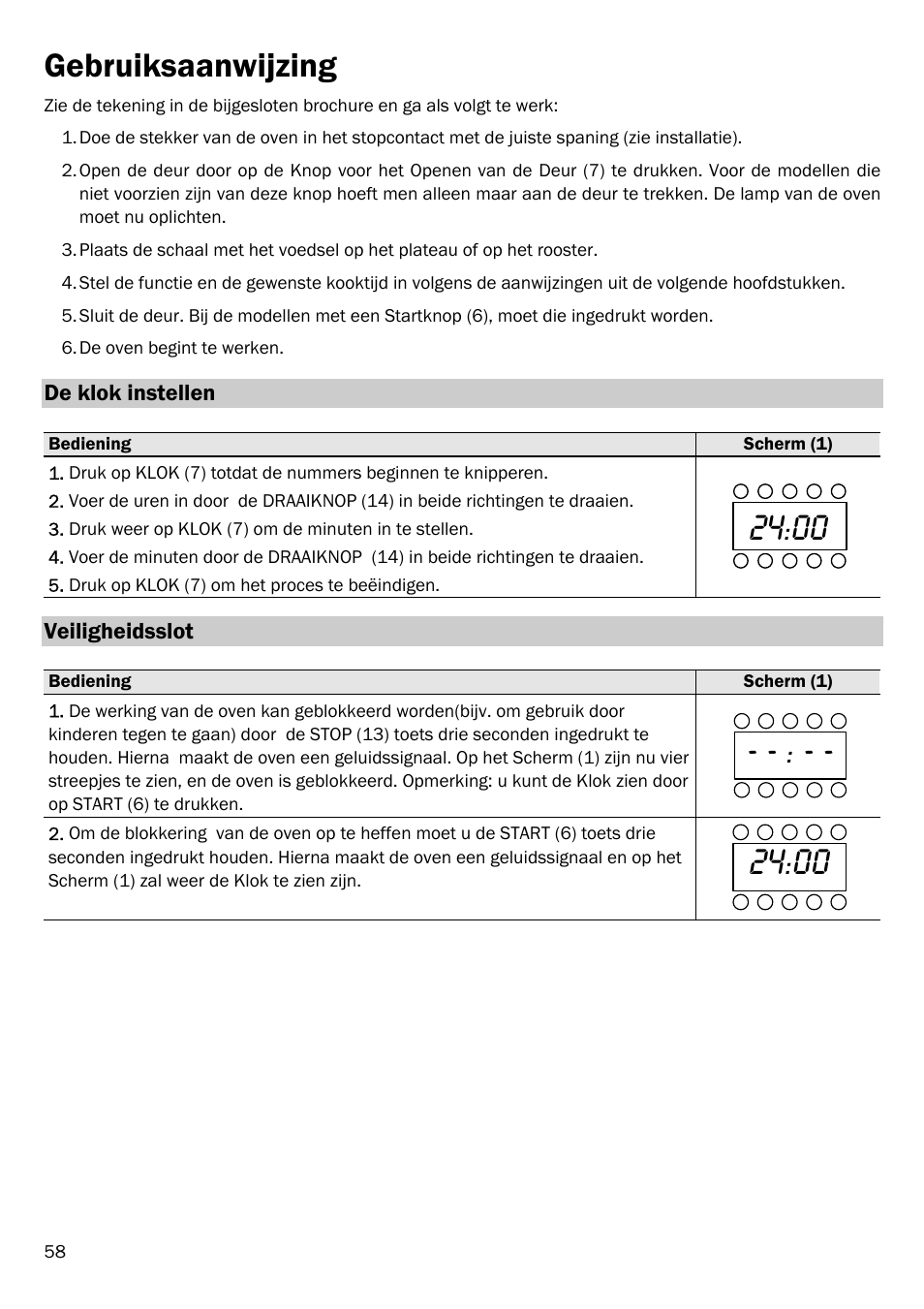 Gebruiksaanwijzing | Smeg FME20EX1 User Manual | Page 62 / 155