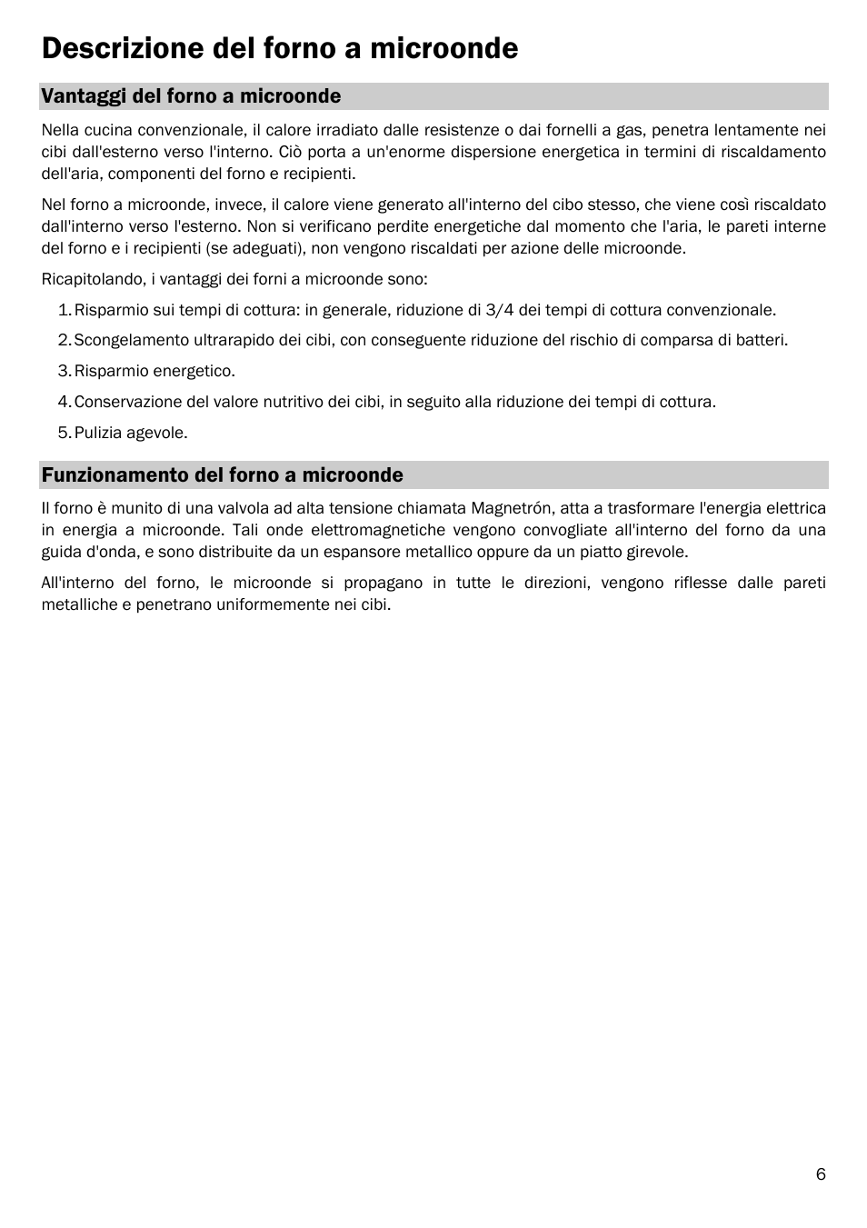 Descrizione del forno a microonde | Smeg FME20EX1 User Manual | Page 80 / 155