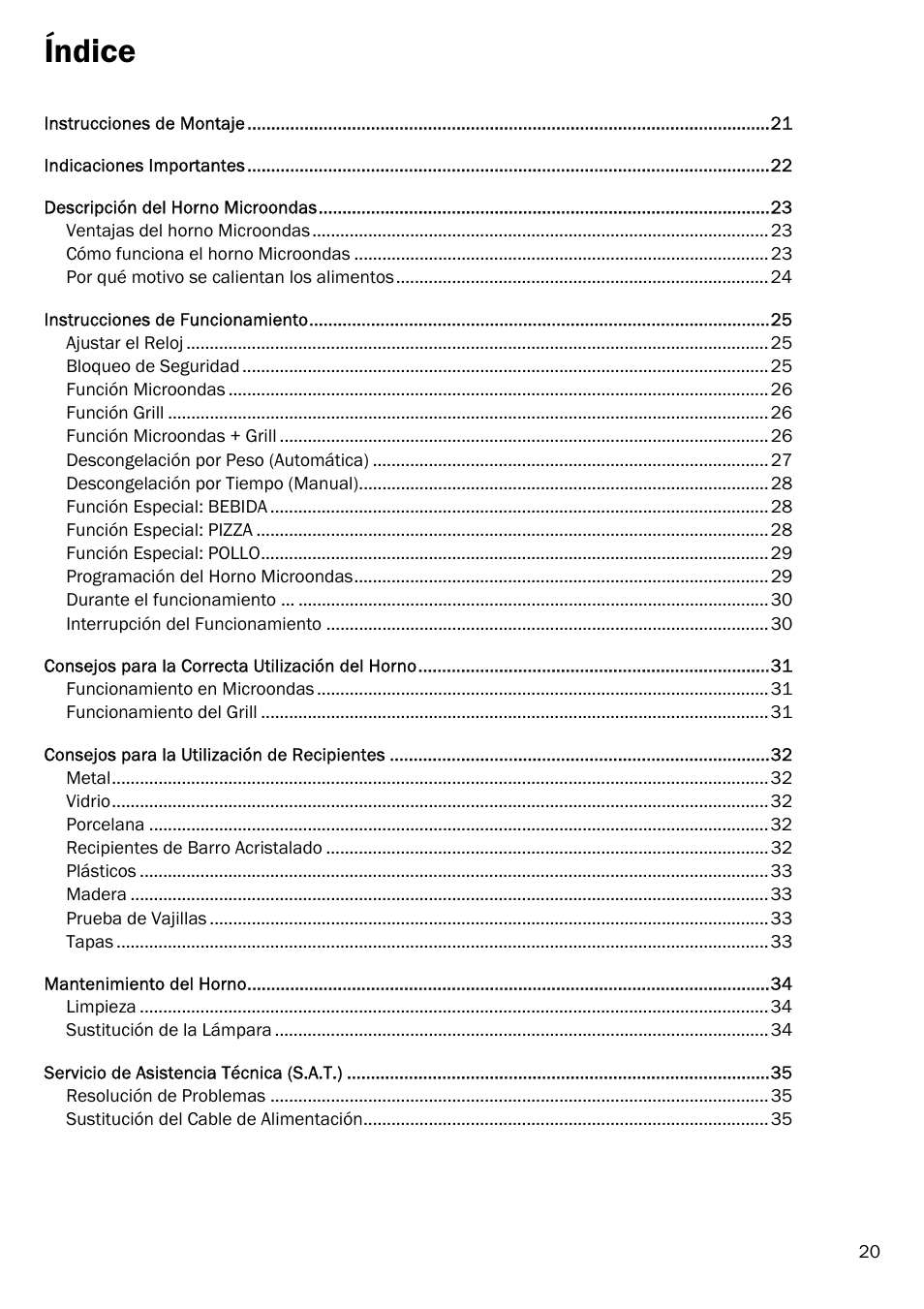 Índice | Smeg FME20EX1 User Manual | Page 94 / 155