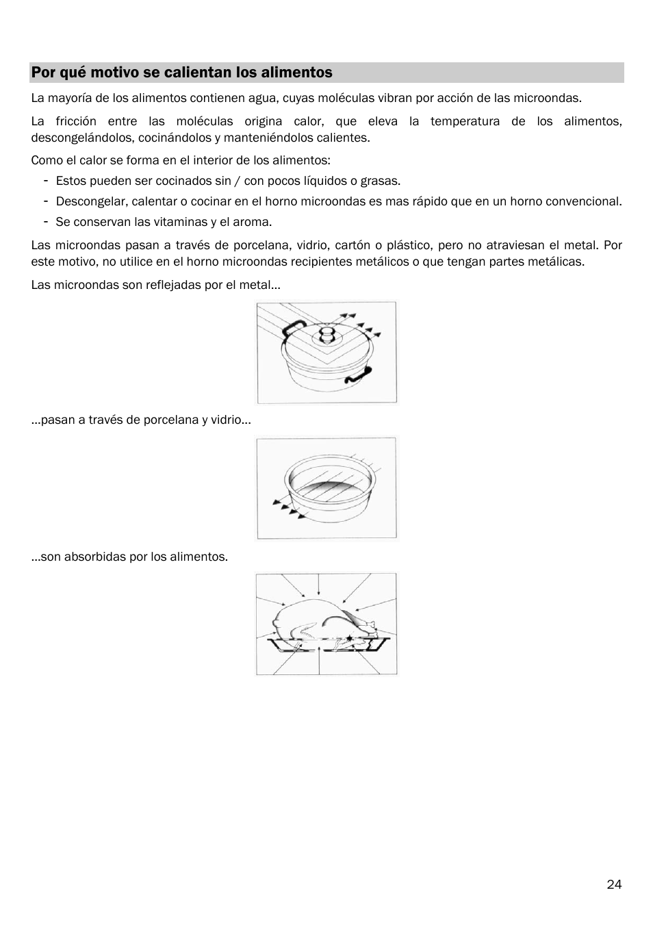 Por qué motivo se calientan los alimentos | Smeg FME20EX1 User Manual | Page 98 / 155