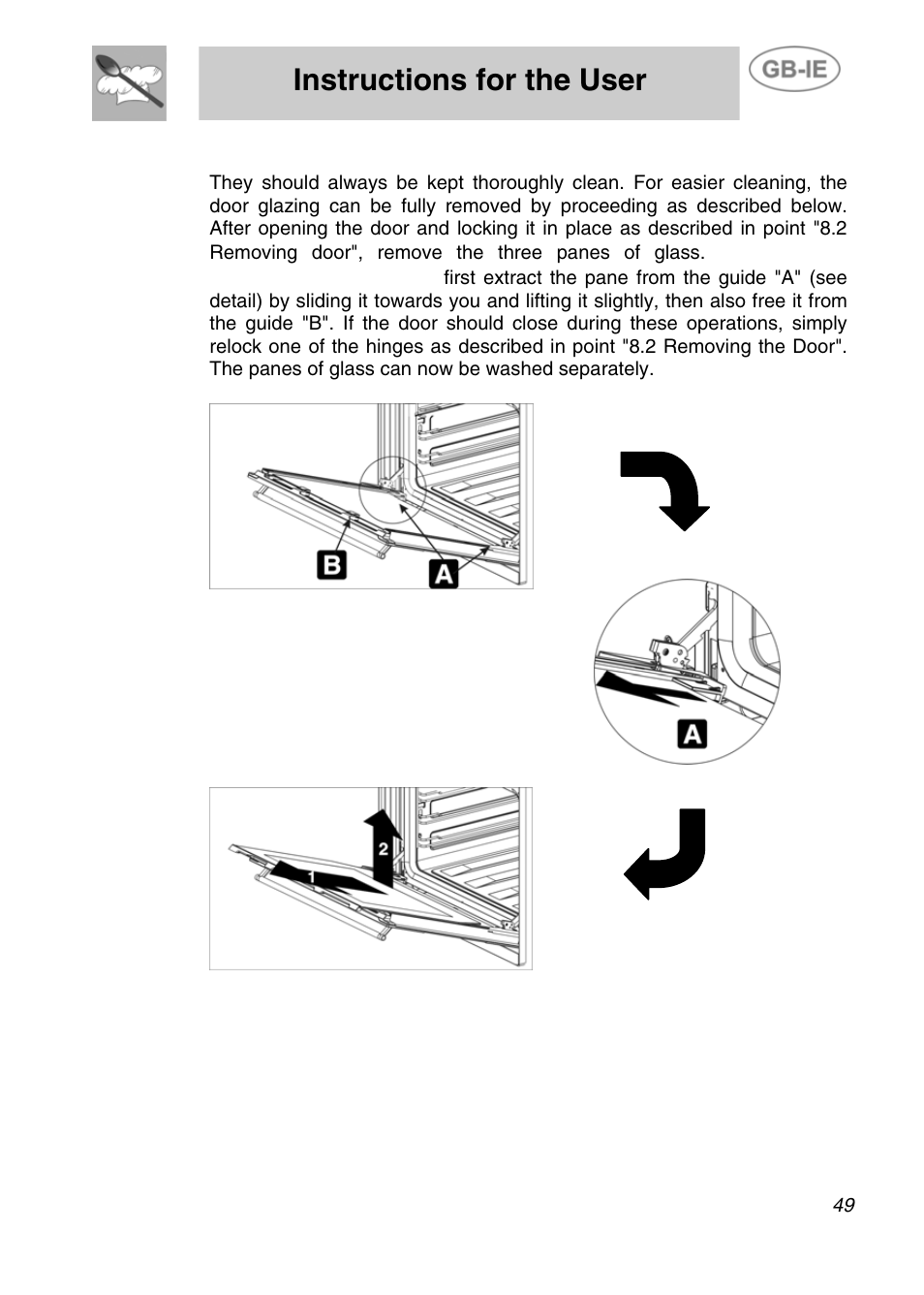 Instructions for the user | Smeg Electric Multifunction SE290X-6 User Manual | Page 22 / 25