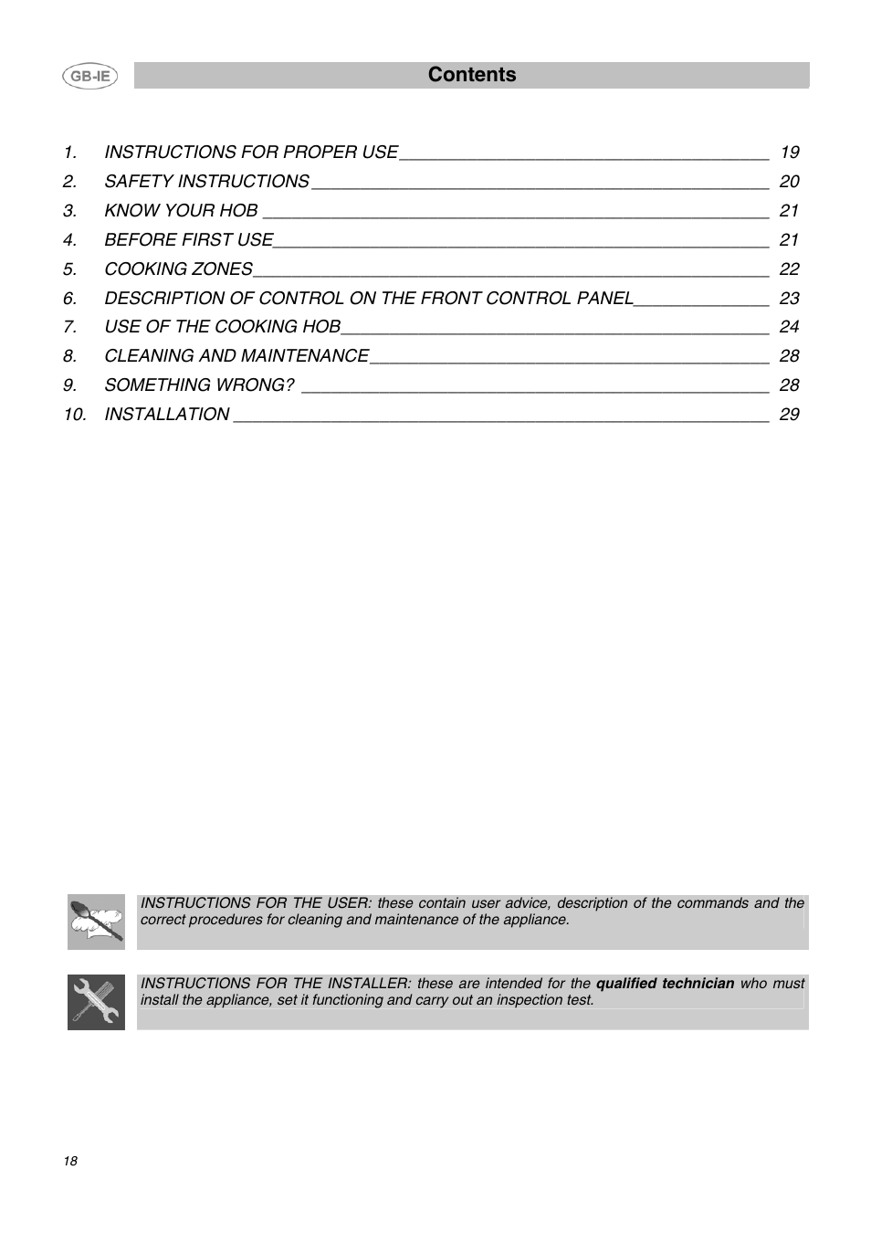 Smeg APL2640TC User Manual | 15 pages