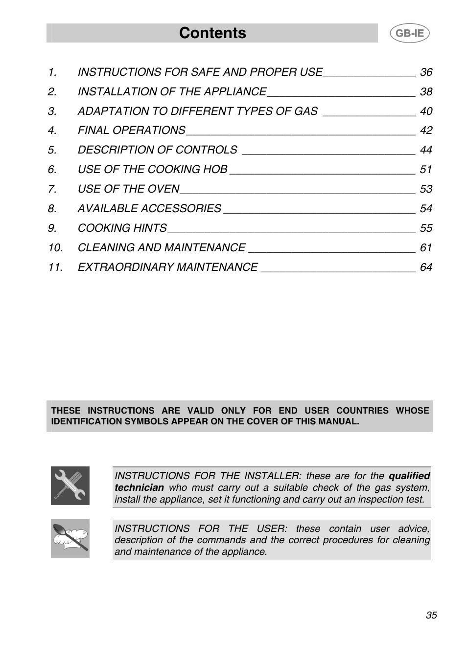 Smeg A1-2 User Manual | 31 pages