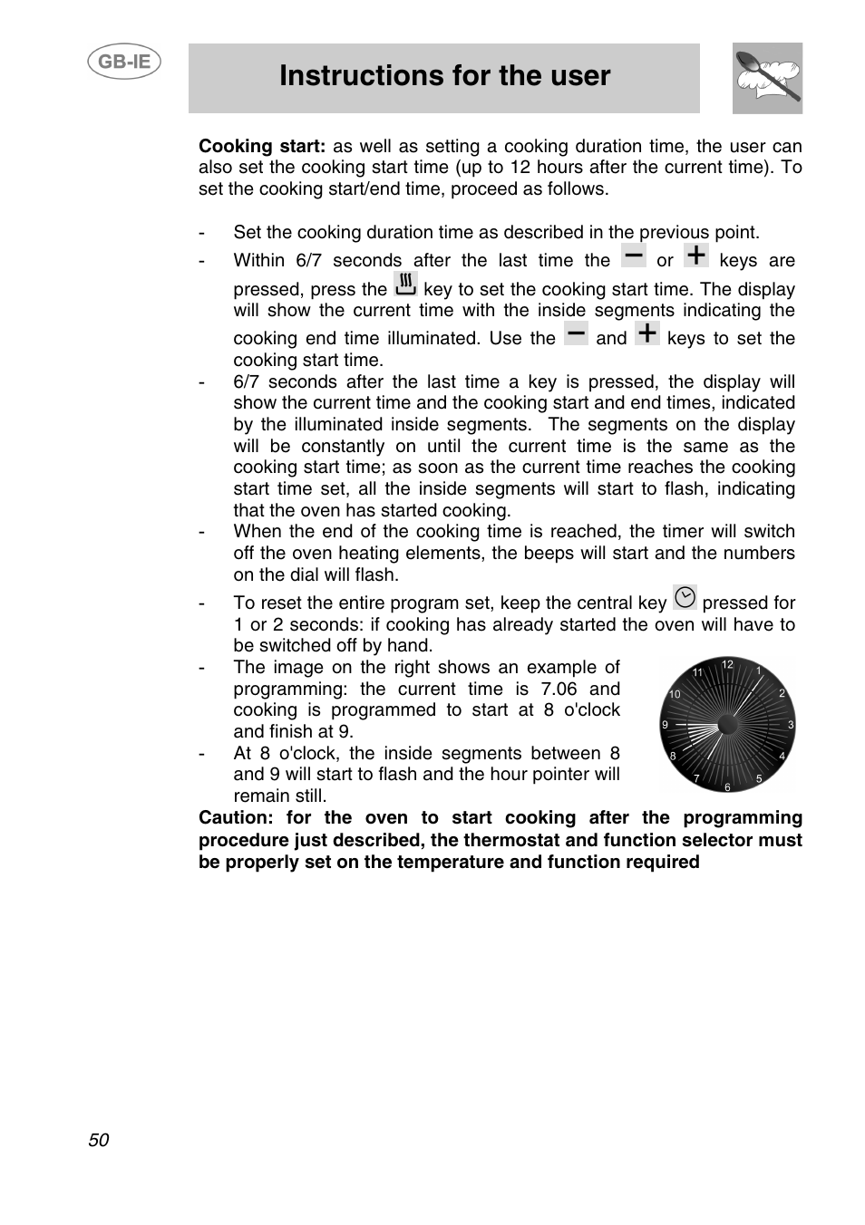 Instructions for the user | Smeg A1-2 User Manual | Page 16 / 31