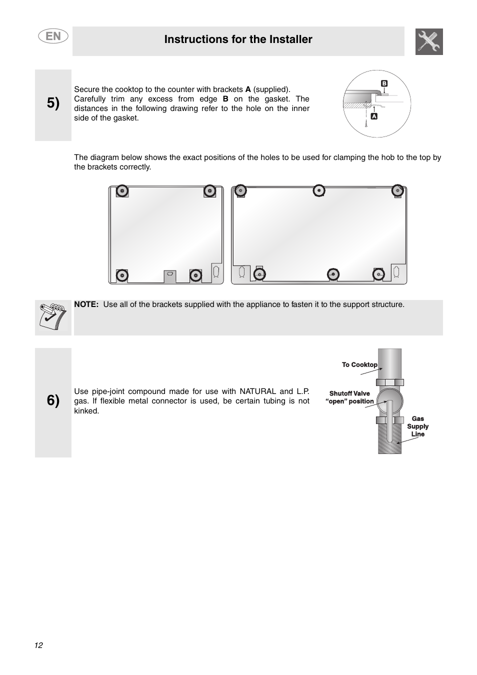 Smeg PU64 User Manual | Page 10 / 15