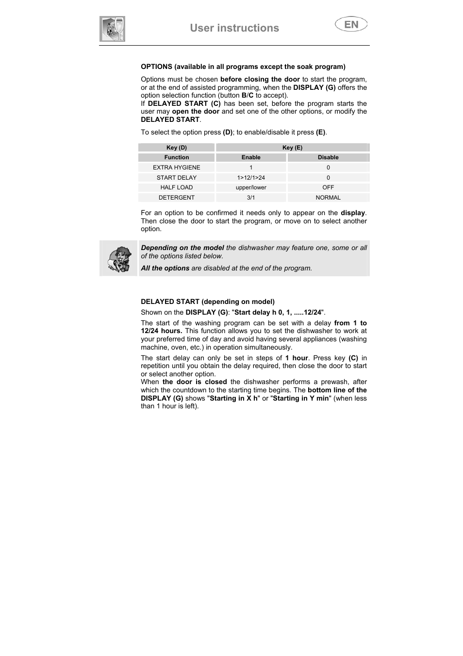 User instructions | Smeg ST1146SE User Manual | Page 10 / 48