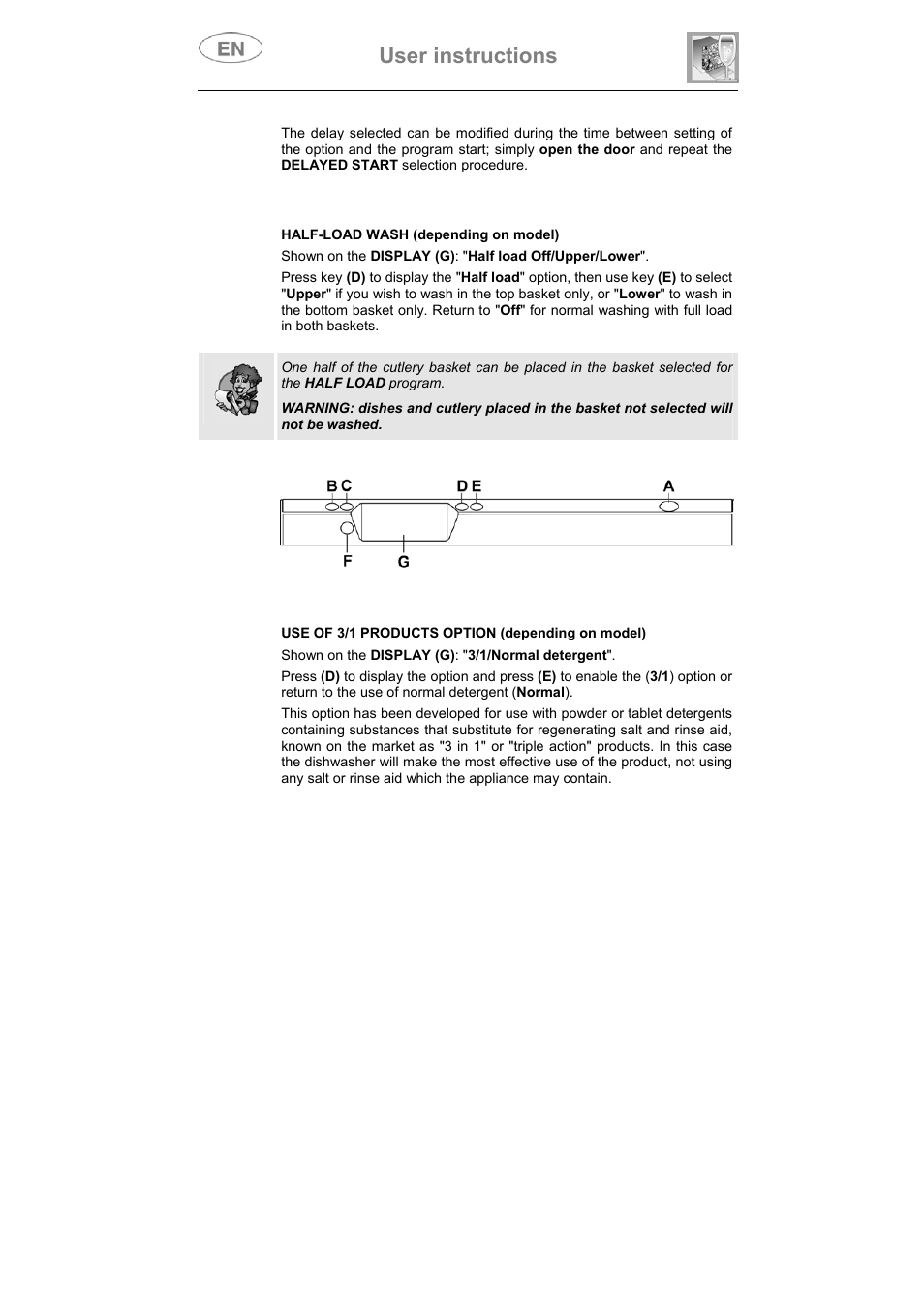 User instructions | Smeg ST1146SE User Manual | Page 11 / 48