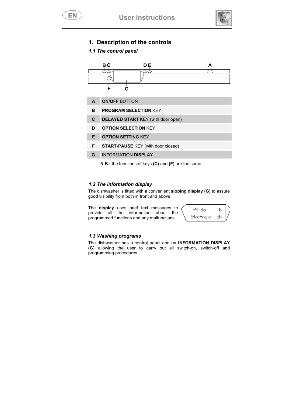 User instructions | Smeg ST1146SE User Manual | Page 3 / 48
