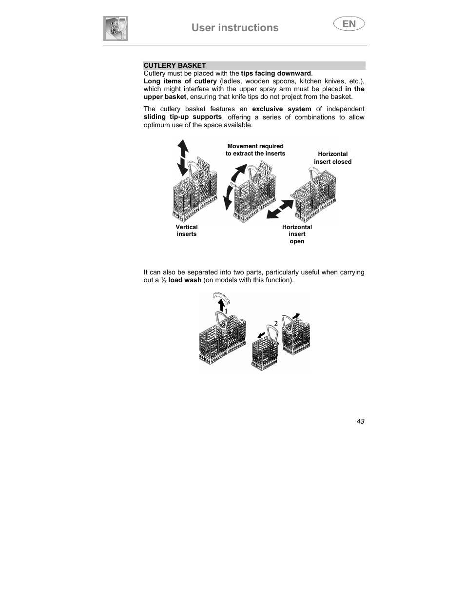 User instructions | Smeg ST1146SE User Manual | Page 34 / 48