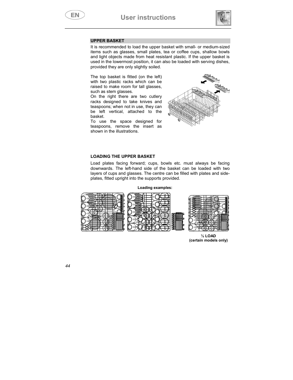 User instructions | Smeg ST1146SE User Manual | Page 35 / 48