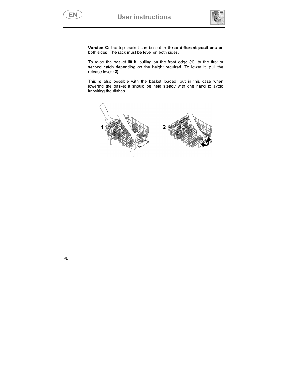 User instructions | Smeg ST1146SE User Manual | Page 37 / 48