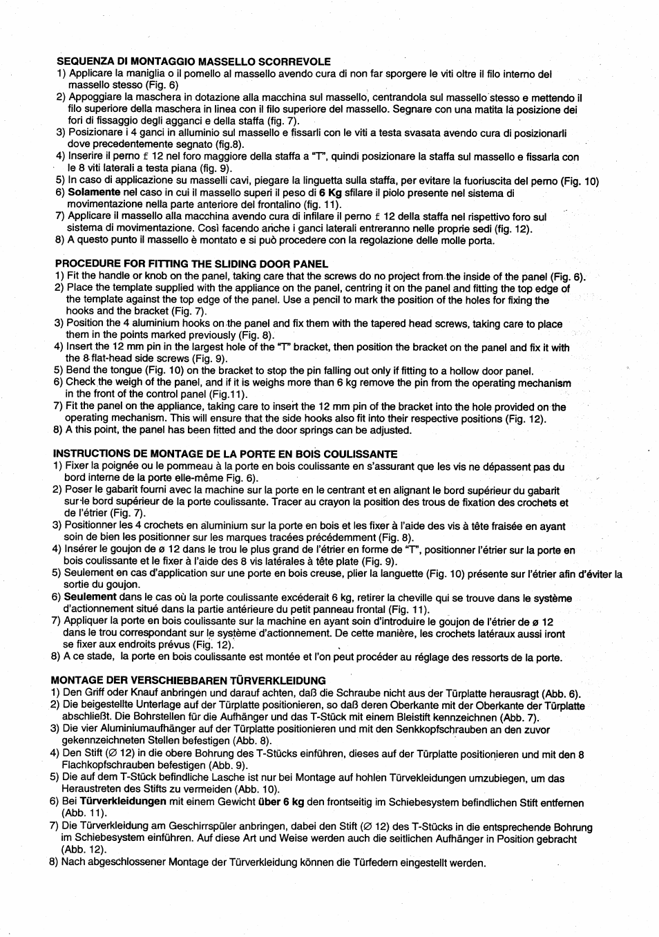 Smeg ST1146SE User Manual | Page 43 / 48