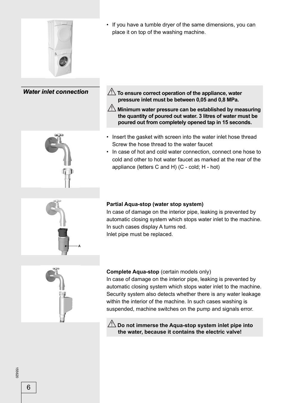 Smeg 155620 User Manual | Page 6 / 28