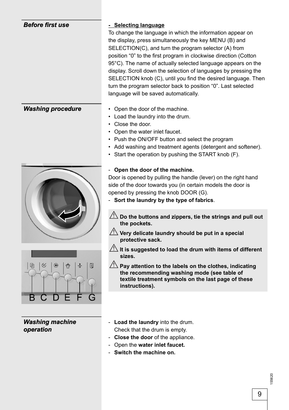 Smeg 155620 User Manual | Page 9 / 28