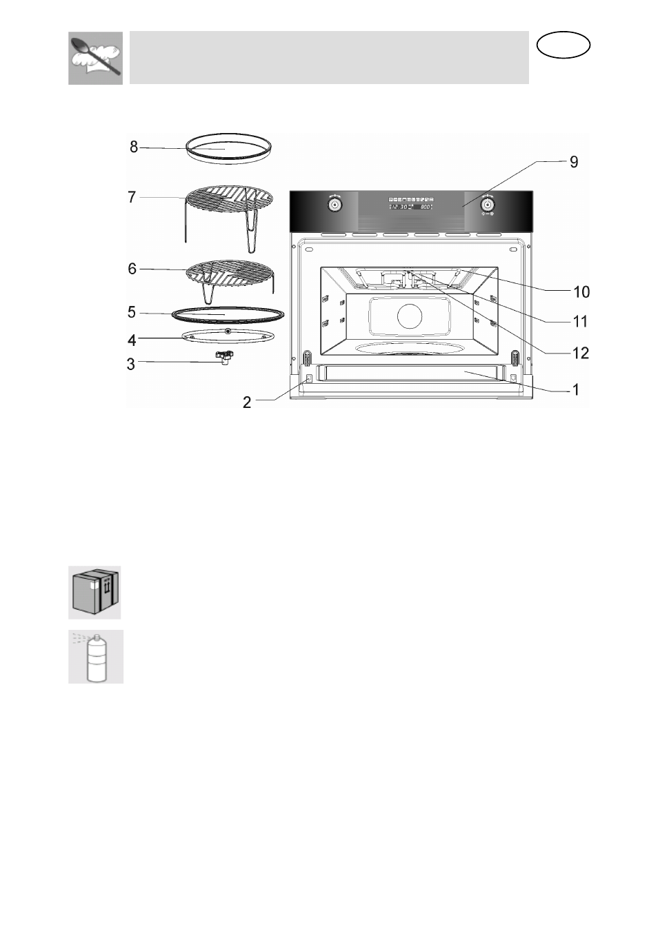 Instructions for the user, 4get to know your oven, 5before installation | Smeg SC45M User Manual | Page 8 / 30