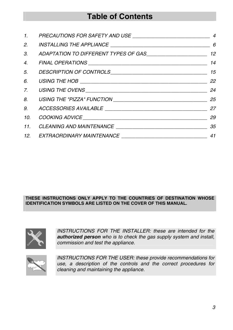 Smeg Freestanding Cooker CSA150X-6 User Manual | 40 pages
