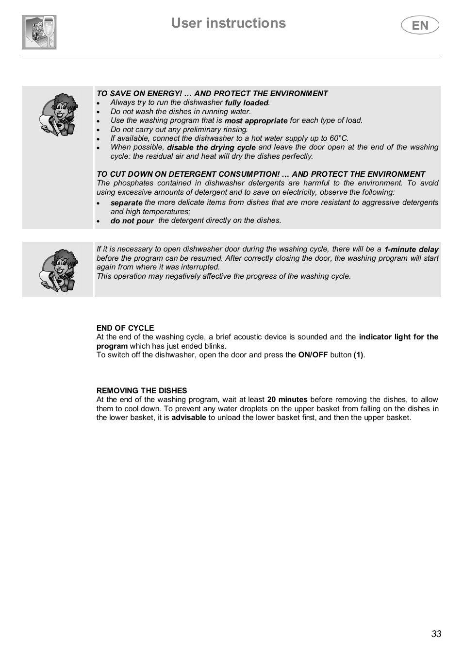 User instructions | Smeg ST143 User Manual | Page 10 / 24