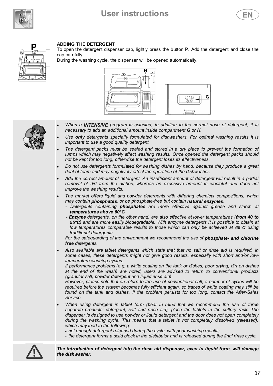 User instructions | Smeg ST143 User Manual | Page 14 / 24